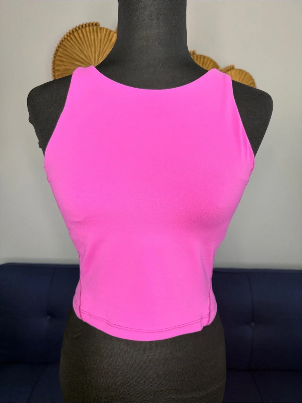 Lululemon High Neck Align Yoga Gym Athletic Sport Tank Bright Pink Purple Size 8